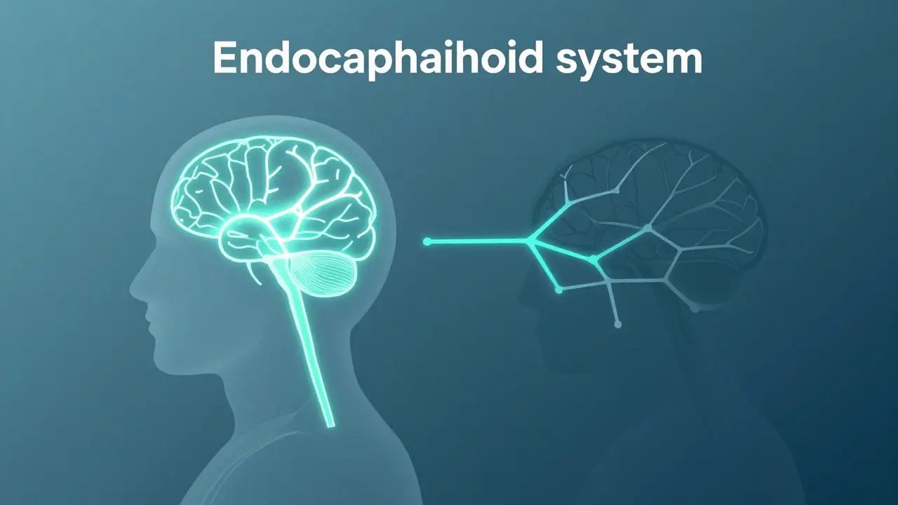 Konceptuální ilustrace lidského siluetového profilu zobrazující neuronové dráhy a toleranci