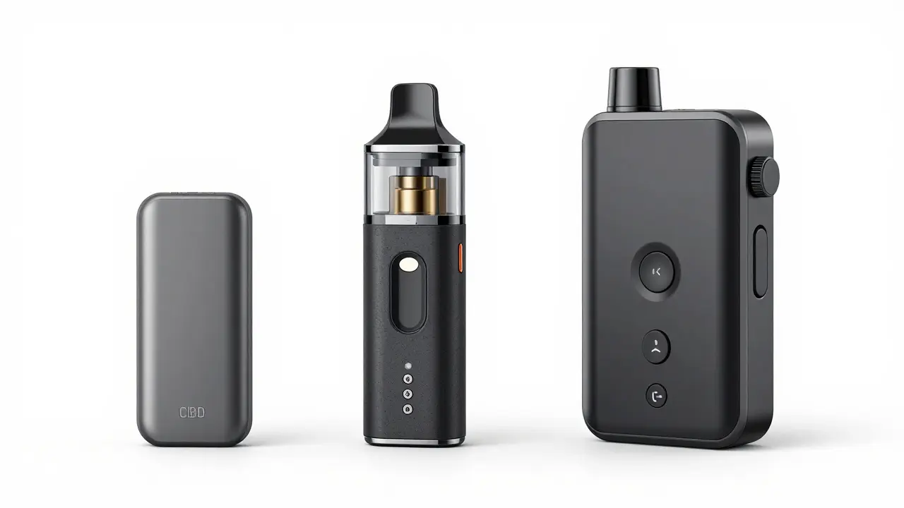 Srovnání tří typů CBD vaporizérů: jednorázový, nabíjecí a modulární