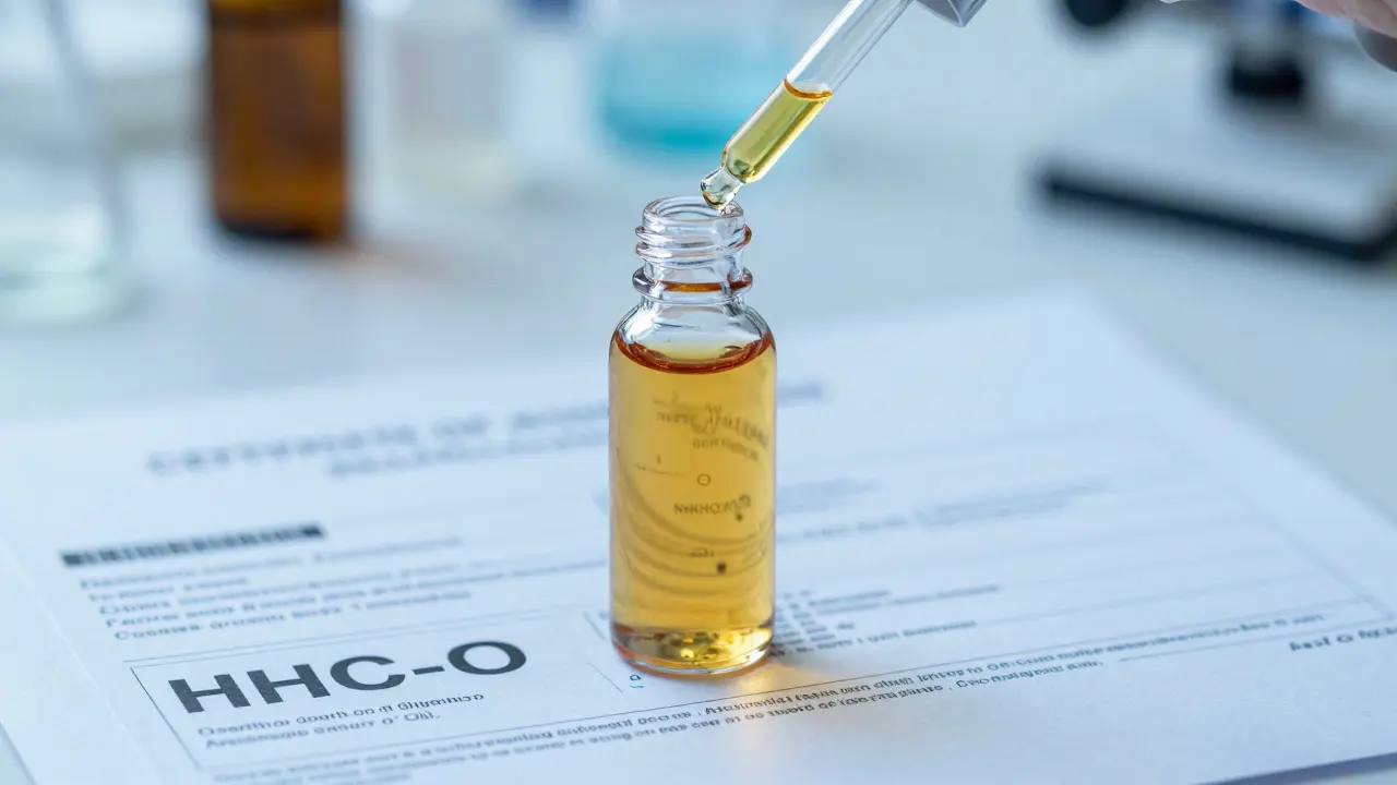 Kvapkadlo s olejem HHC-O a laboratorní protokol kvality