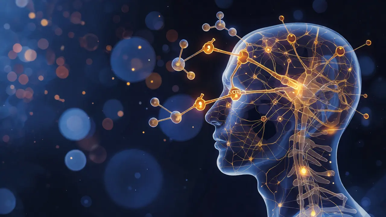 Ilustrace interakce CBD s endokanabinoidním systémem