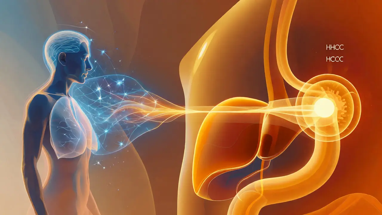 Konceptuální ilustrace metabolického procesu jedlých produktů