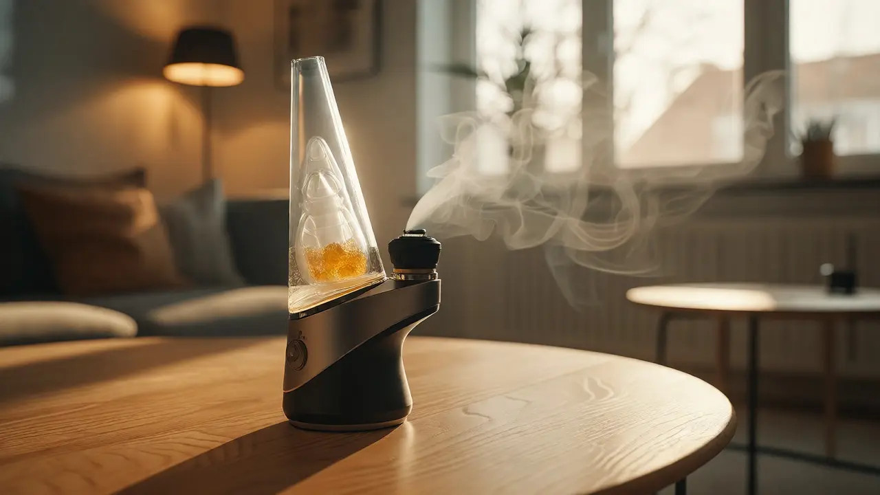 Moderní elektronický vaporizér s stoupající párou